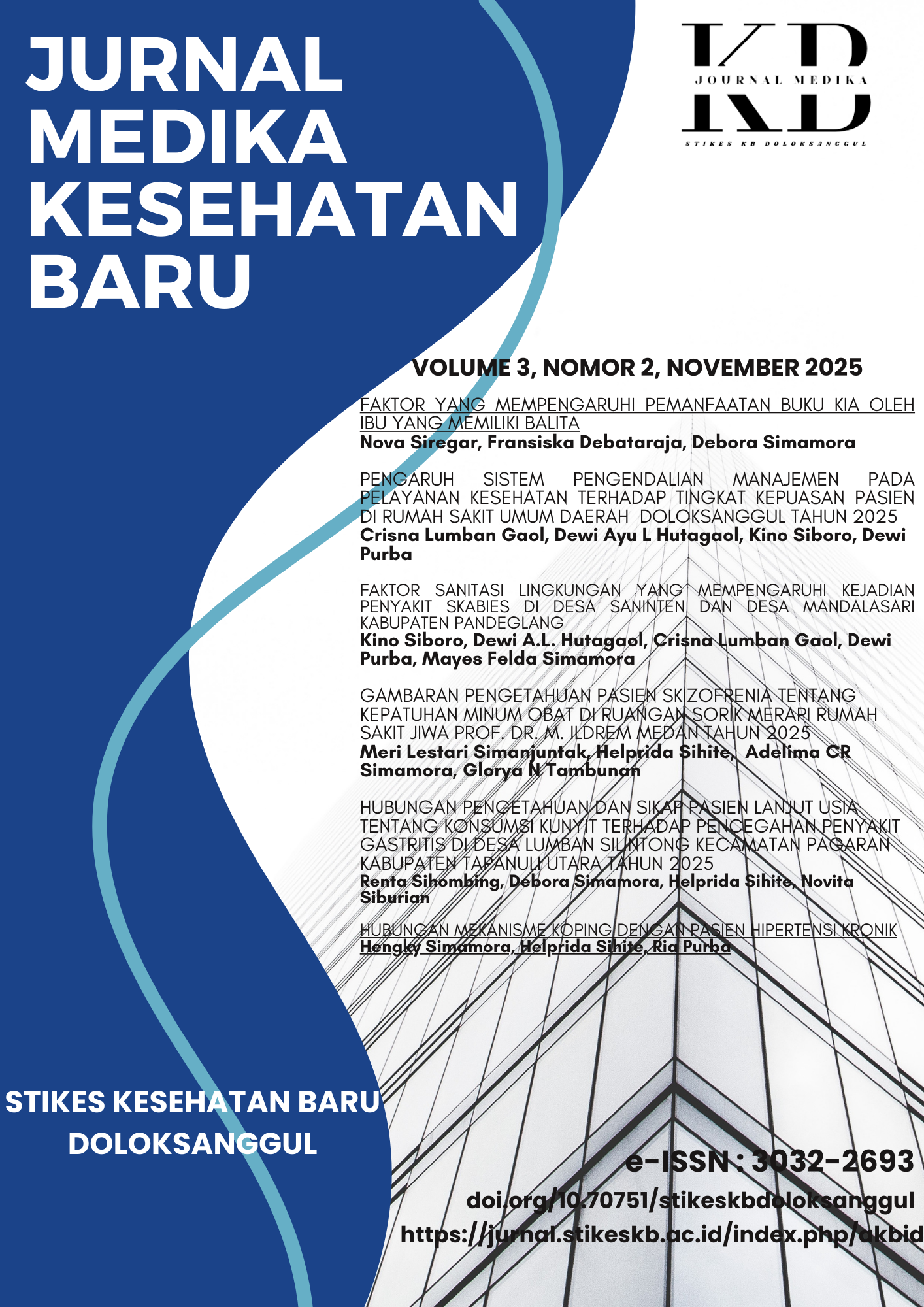 					View Vol. 3 No. 02 (2025): Jurnal Medika Kesehatan Baru
				